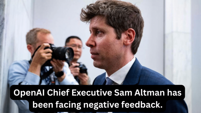 OpenAI Chief Executive Sam Altman has been facing negative feedback.