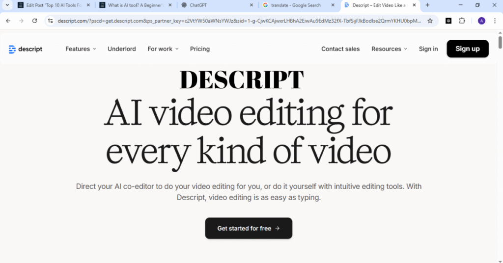 Ai tools for youtubers
